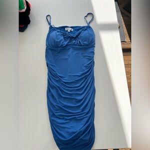 Emerald Sundae Cobalt Ruched Dress